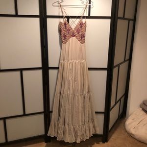 Free People Boho Long Dress